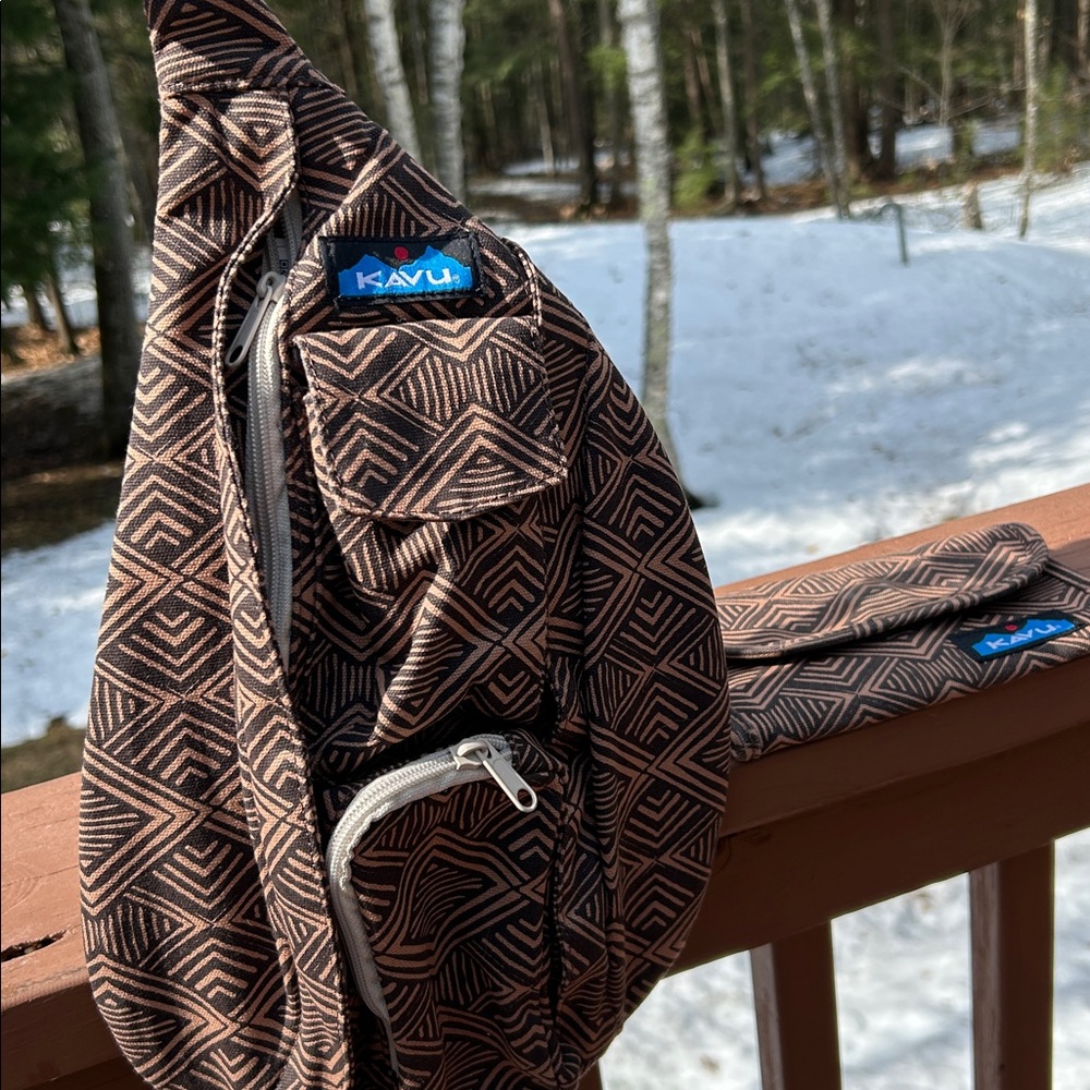 KAVU matching set Mini Rope Bag and Wallet